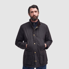 Barbour Men's Hereford Waxed Jacket in Rustic