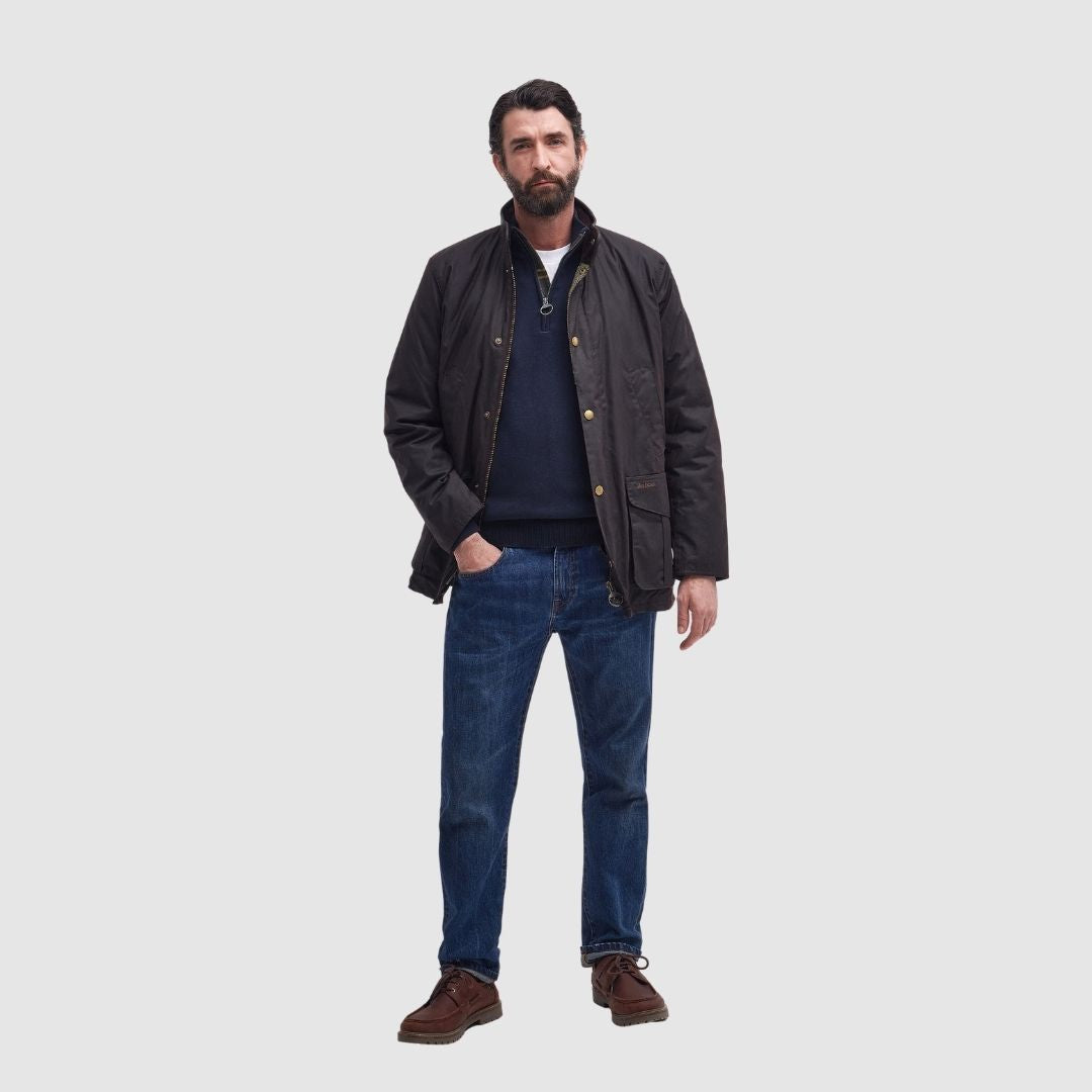 Barbour Men's Hereford Waxed Jacket in Rustic