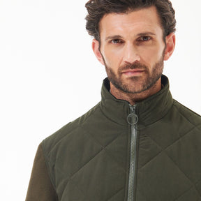 Barbour Men's Hybrid Fleece Jacket in Olive