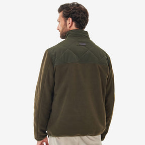 Barbour Men's Hybrid Fleece Jacket in Olive