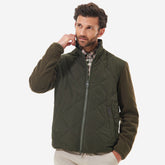 Barbour Men's Hybrid Fleece Jacket in Olive