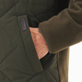 Barbour Men's Hybrid Fleece Jacket in Olive