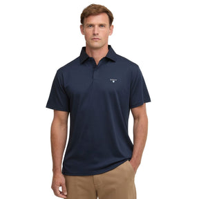 Barbour Men's Hylton Short-Sleeved Polo Shirt in Navy