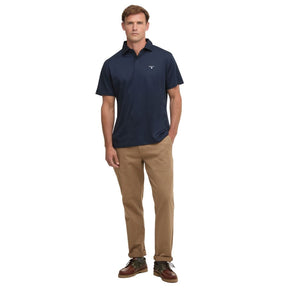 Barbour Men's Hylton Short-Sleeved Polo Shirt in Navy