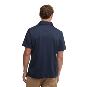 Barbour Men's Hylton Short-Sleeved Polo Shirt in Navy