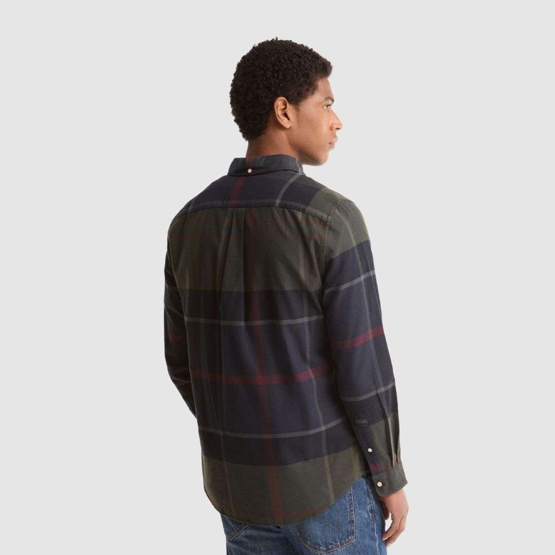 Barbour Men's Iceloch Tailored Fit Shirt in Shadow Tartan