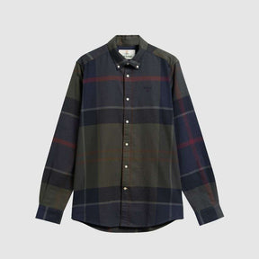 Barbour Men's Iceloch Tailored Fit Shirt in Shadow Tartan