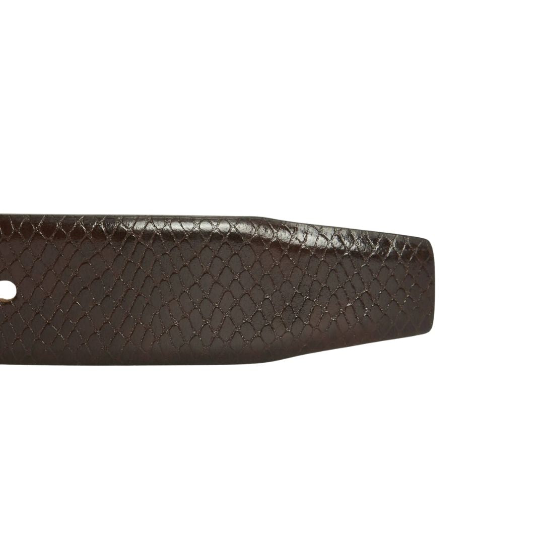 Barbour Men's Jaspar Leather Belt in Brown