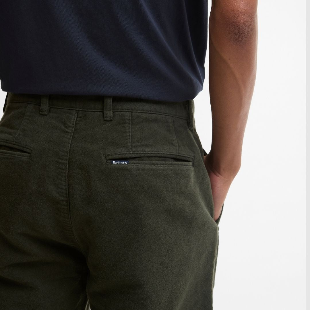 Barbour Men's Moleskin Tailored Fit Trouser in Sage