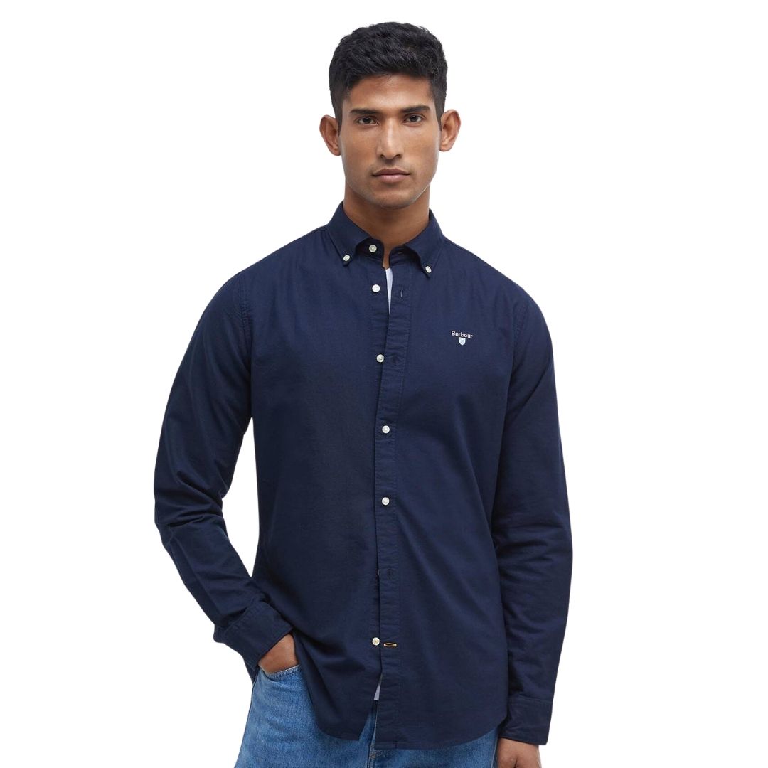 Barbour Men's Oxtown Oxford Tailored Shirt in Navy