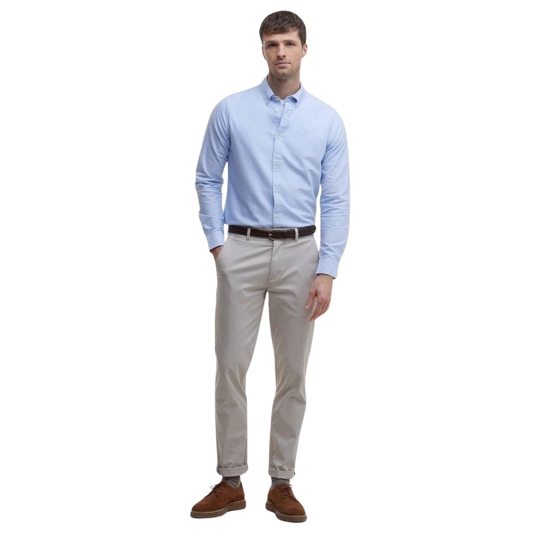 Barbour Men's Oxtown Oxford Tailored Shirt in Sky Blue