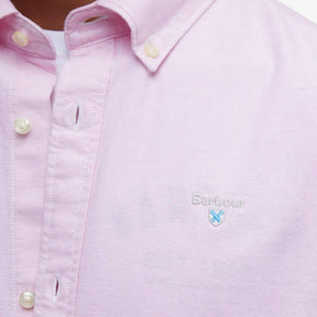 Barbour Men's Oxtown Oxford Tailored Short-Sleeved Shirt in Classic Pink