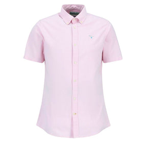 Barbour Men's Oxtown Oxford Tailored Short-Sleeved Shirt in Classic Pink