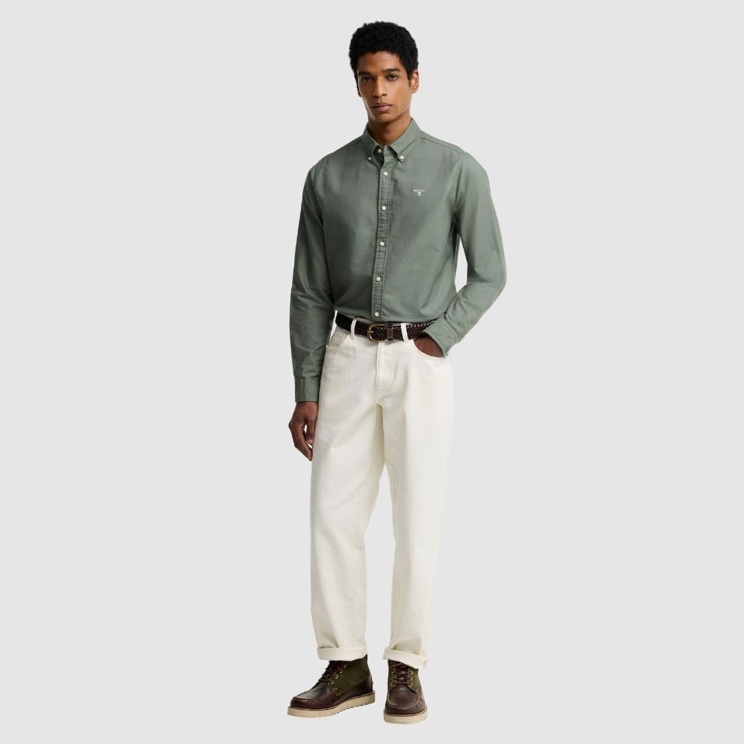 Barbour Men's Oxtown Tailor Shirt in Agave Green