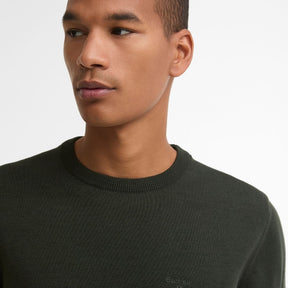 Barbour Men's Pima Crewneck Sweater in Sage