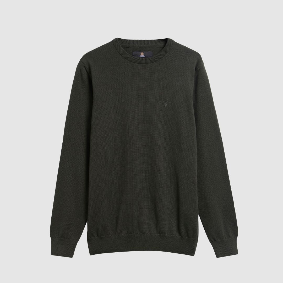 Barbour Men's Pima Crewneck Sweater in Sage