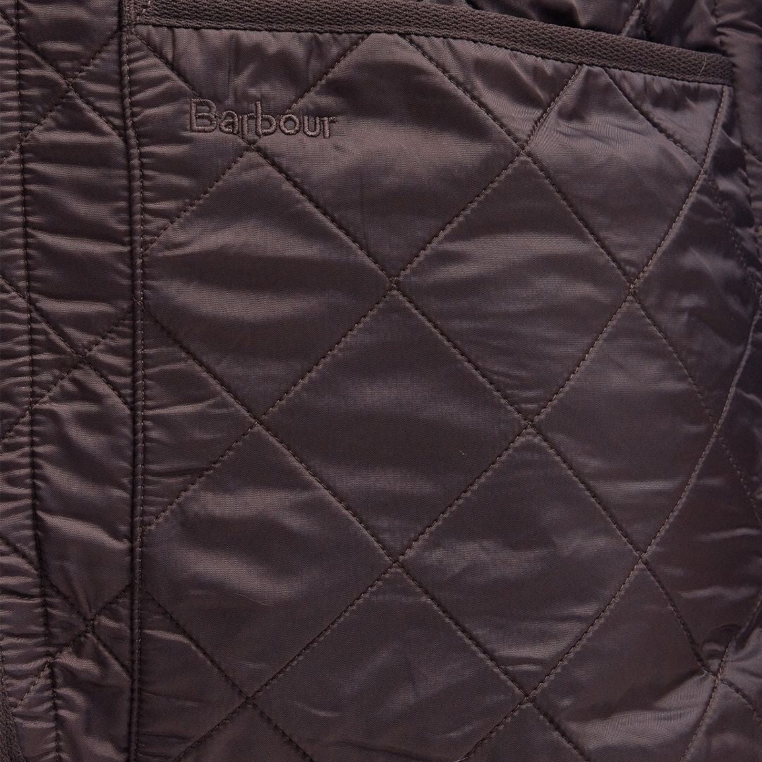 Barbour Men's Polarquilt Waistcoat in Dark Brown