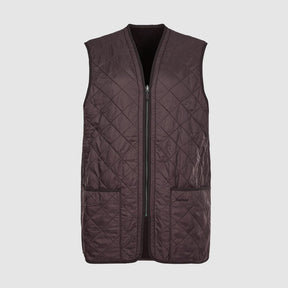 Barbour Men's Polarquilt Waistcoat in Dark Brown
