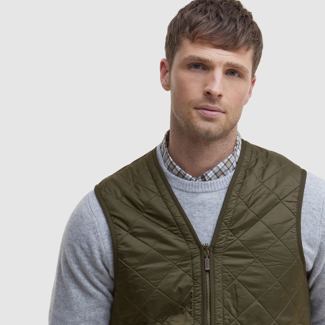 Barbour Men's Polarquilt Waistcoat in Olive