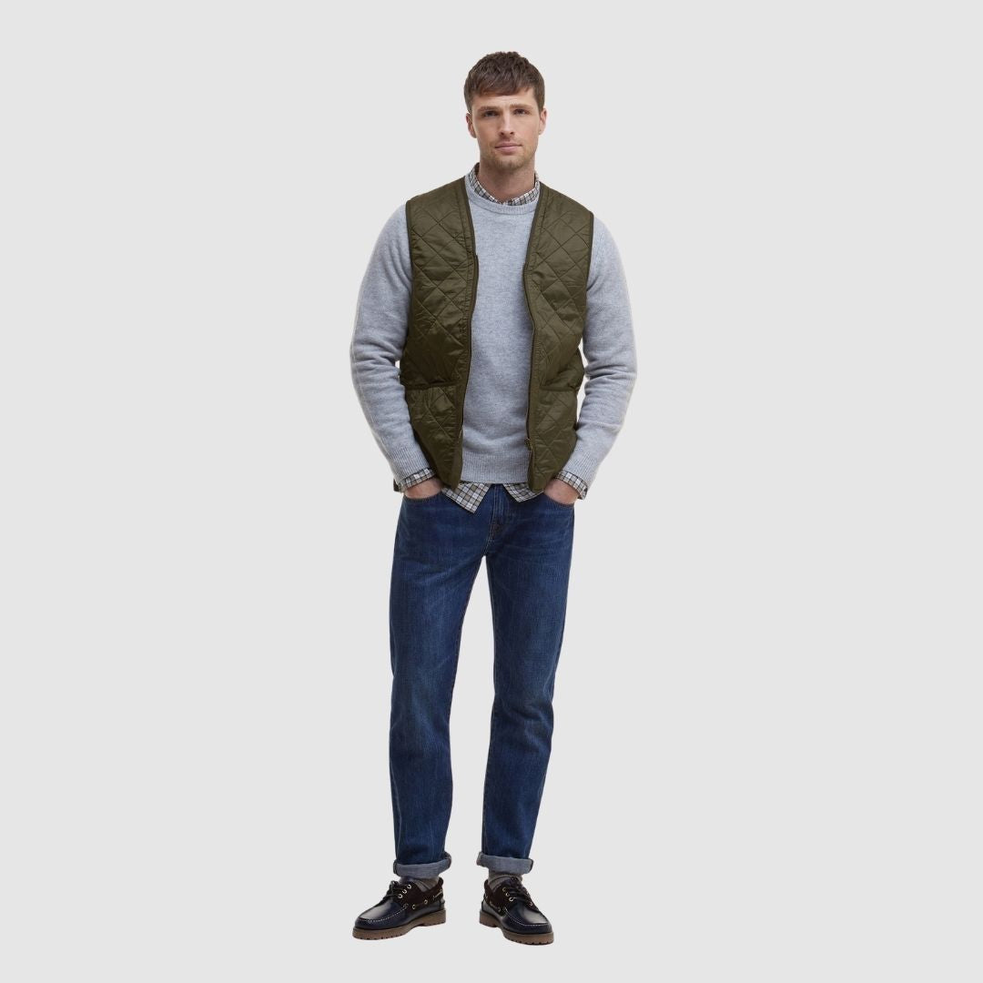 Barbour Men's Polarquilt Waistcoat in Olive