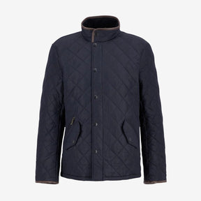 Barbour Men's Powell Quilted Jacket in Classic Navy