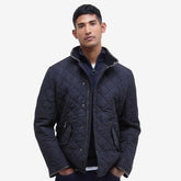 Barbour Men's Powell Quilted Jacket in Classic Navy