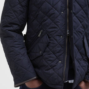 Barbour Men's Powell Quilted Jacket in Classic Navy