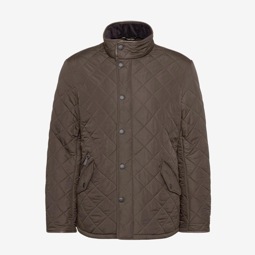 Barbour Men's Powell Quilted Jacket in Olive