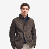 Barbour Men's Powell Quilted Jacket in Olive