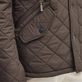 Barbour Men's Powell Quilted Jacket in Olive