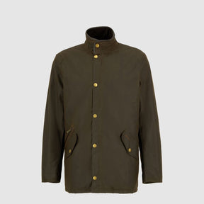 Barbour Men's Prestbury Waxed Jacket in Olive