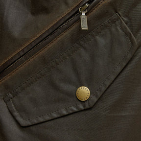 Barbour Men's Prestbury Waxed Jacket in Olive