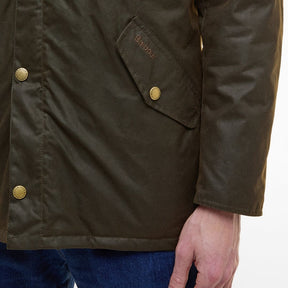 Barbour Men's Prestbury Waxed Jacket in Olive