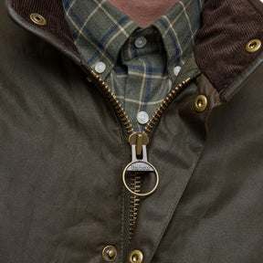 Barbour Men's Prestbury Waxed Jacket in Olive