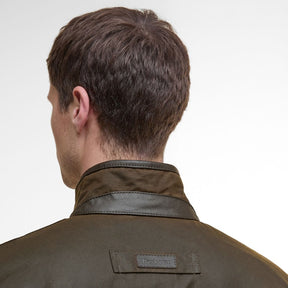 Barbour Men's Prestbury Waxed Jacket in Olive