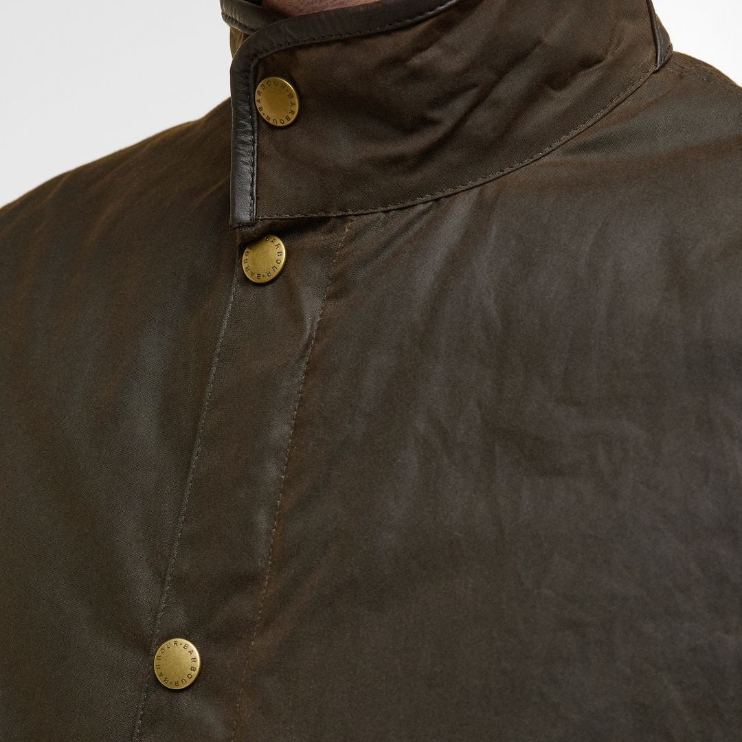 Barbour Men's Prestbury Waxed Jacket in Olive