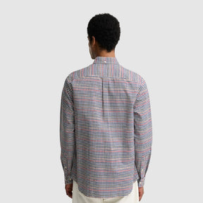Barbour Men's Rickwood Gingham Shirt in Navy