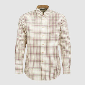 Barbour Men's Sport Tattersall Shirt in Red/Khaki