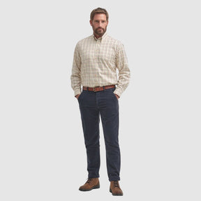 Barbour Men's Sport Tattersall Shirt in Red/Khaki