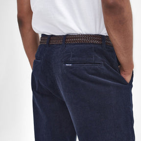 Barbour Men's Stretch Cord Tailored Fit Trouser in Navy