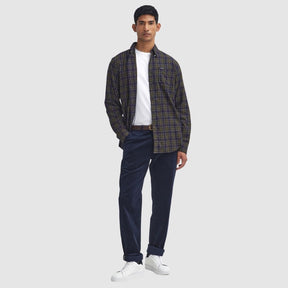 Barbour Men's Stretch Cord Tailored Fit Trouser in Navy