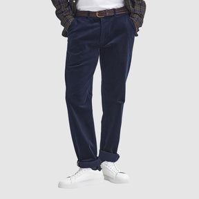 Barbour Men's Stretch Cord Tailored Fit Trouser in Navy
