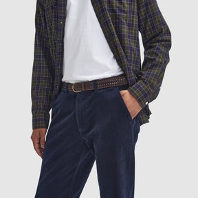 Barbour Men's Stretch Cord Tailored Fit Trouser in Navy