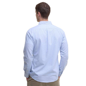 Barbour Men's Striped Oxtown Oxford Tailored Shirt in Sky Blue