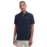 Barbour Men's Tartan Pique Polo Shirt in New Navy