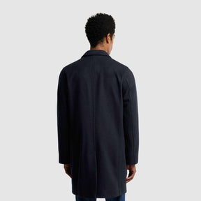 Barbour Men's Umbridge Wool Coat in Navy