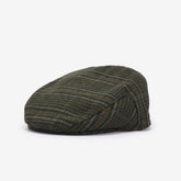 Barbour Men's Wilkin Flat Cap in Olive Check