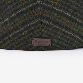 Barbour Men's Wilkin Flat Cap in Olive Check