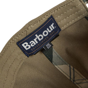 Barbour Milburn Baseball Cap in Bleached Olive