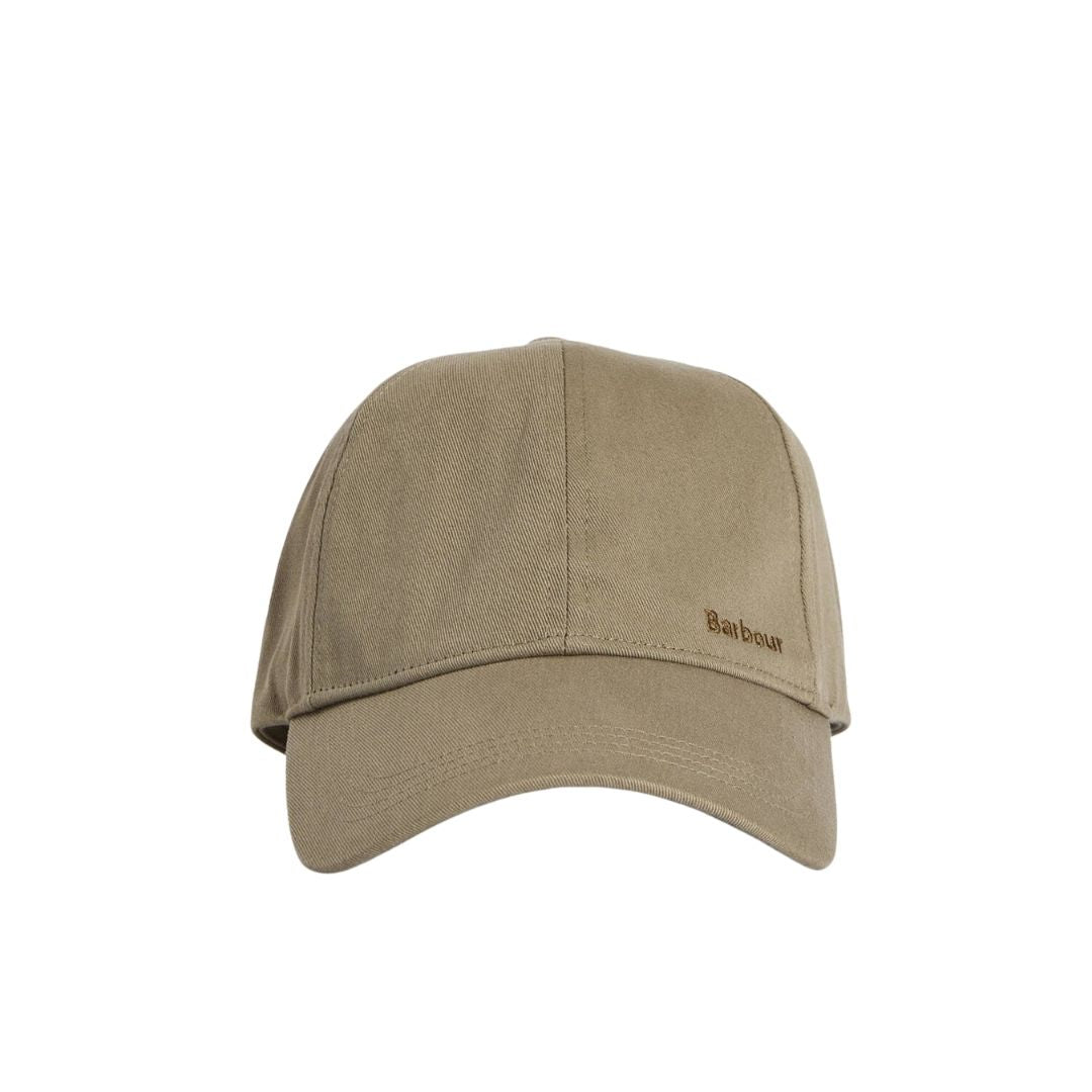 Barbour Milburn Baseball Cap in Bleached Olive